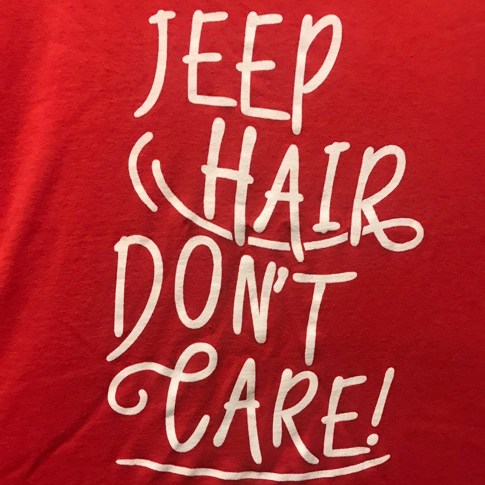 “Jeep hair don’t care” swing tank top